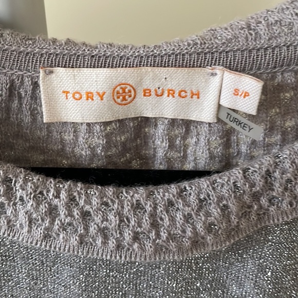 Tory Burch Isabelle silver Metallic Fit-&-flare Cocktail Dress dress, size S - Picture 7 of 11